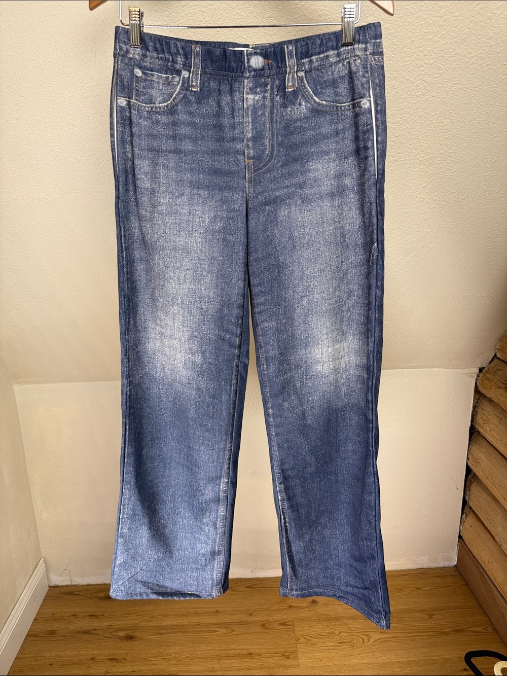 MILA ROSABELLA Light Blue Activewear SweatPants Jeans Size Large